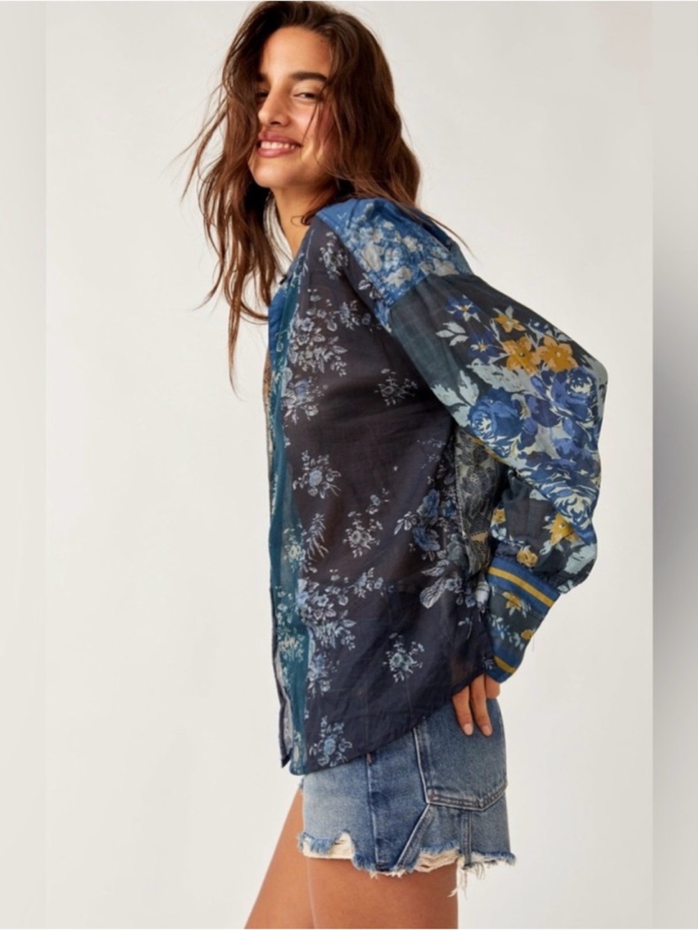 WE THE FREE Flower Patch Top Size M - Picture 2 of 11